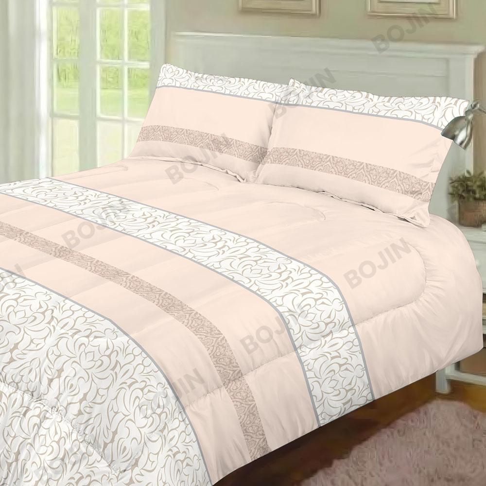 Conjunto de cama com edredom estampado em microfibra 100% poliéster